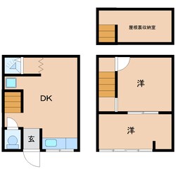 武庫川町テラスハウスの物件間取画像